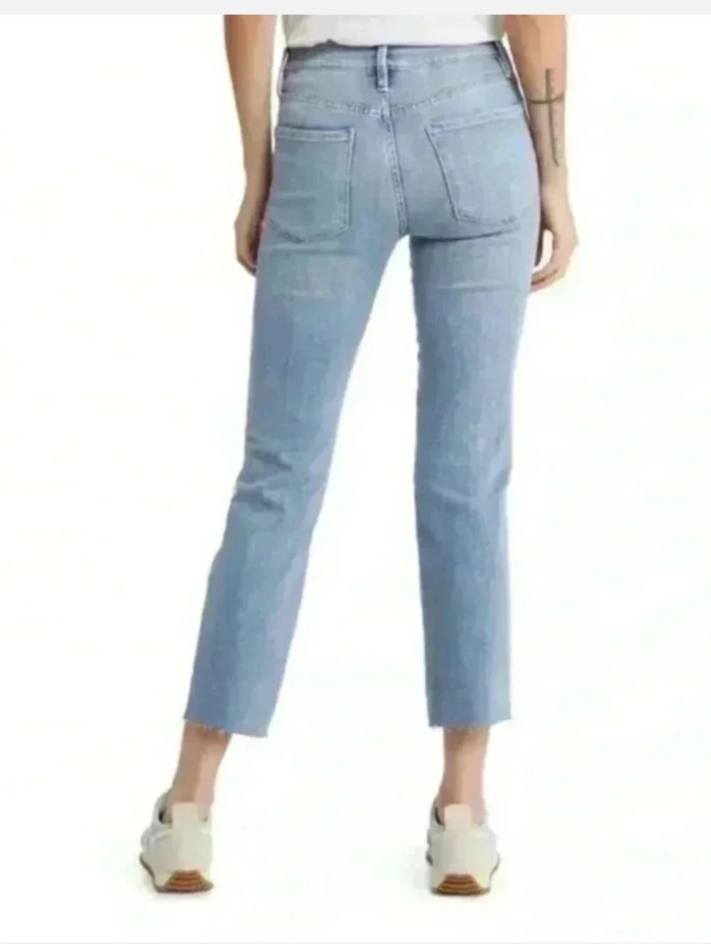 Frame Le Sylvie Crop in Kincord Rips - Picture 3 of 9